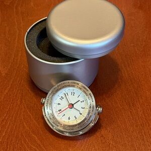 Levenger World Time Travel Alarm Clock